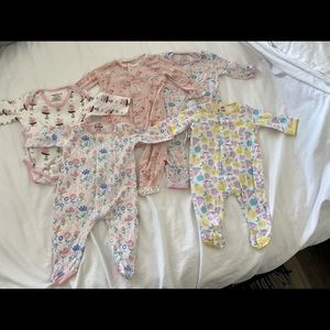 Magnetic Me and E=mc onesies and footies